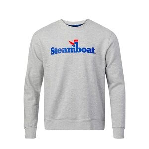 Grey Steamboat Resort Crewneck Sweatshirt